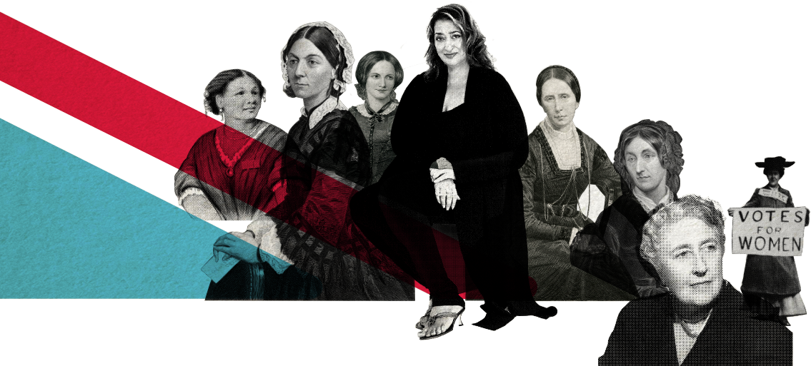 Great 8 - Agatha Christie, Zaha Hadid, Emmeline Pankhurst, Florence Nightingale, Charlotte Brontë, Angela Burdett-Coutts, Mary Seacole, Mary Sommerville